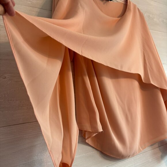 DKNY Womens Smocked Drapey Top Blouse Shirt - Picture 2 of 7